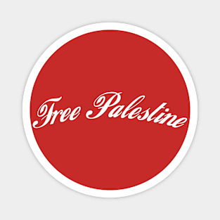 Free Palestine Curved Magnet